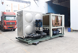 帶水箱的風冷冷水機算是常見的工業一體機